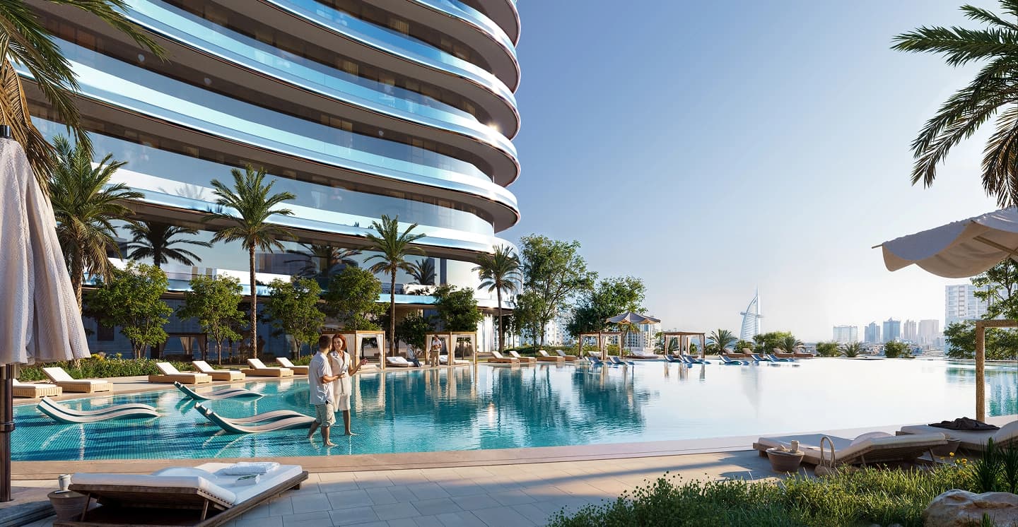 Binghatti SkyFlame architectural exterior view